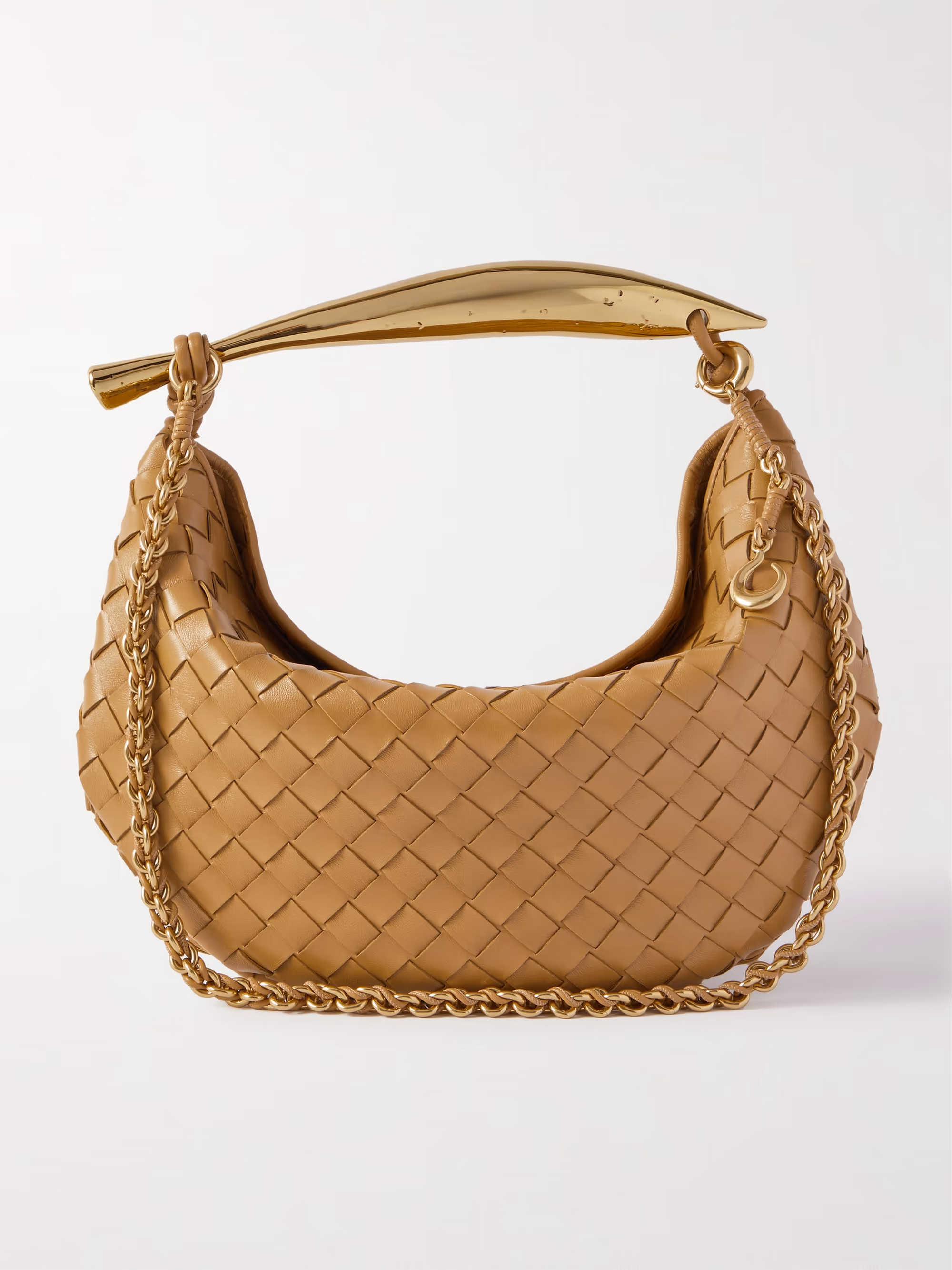 Bottega Veneta Sardine small Intrecciato leather shoulder bag with chain