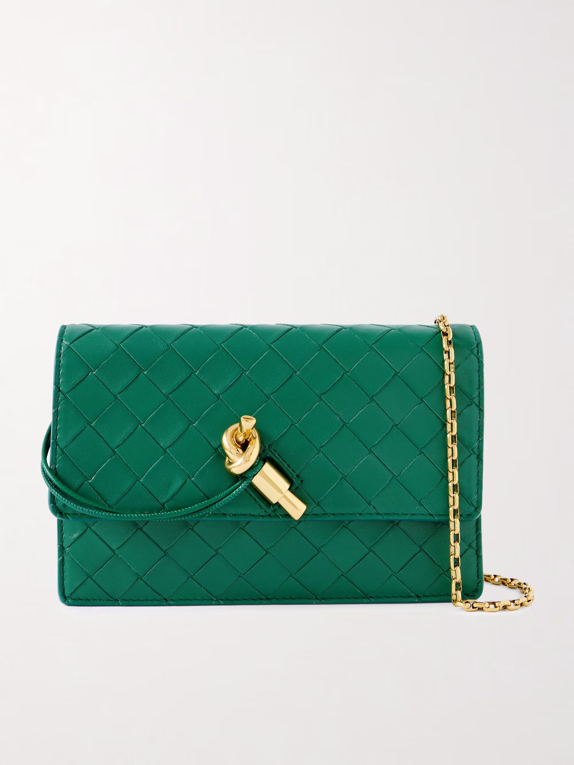 Bottega Veneta Intrecciato leather pouch