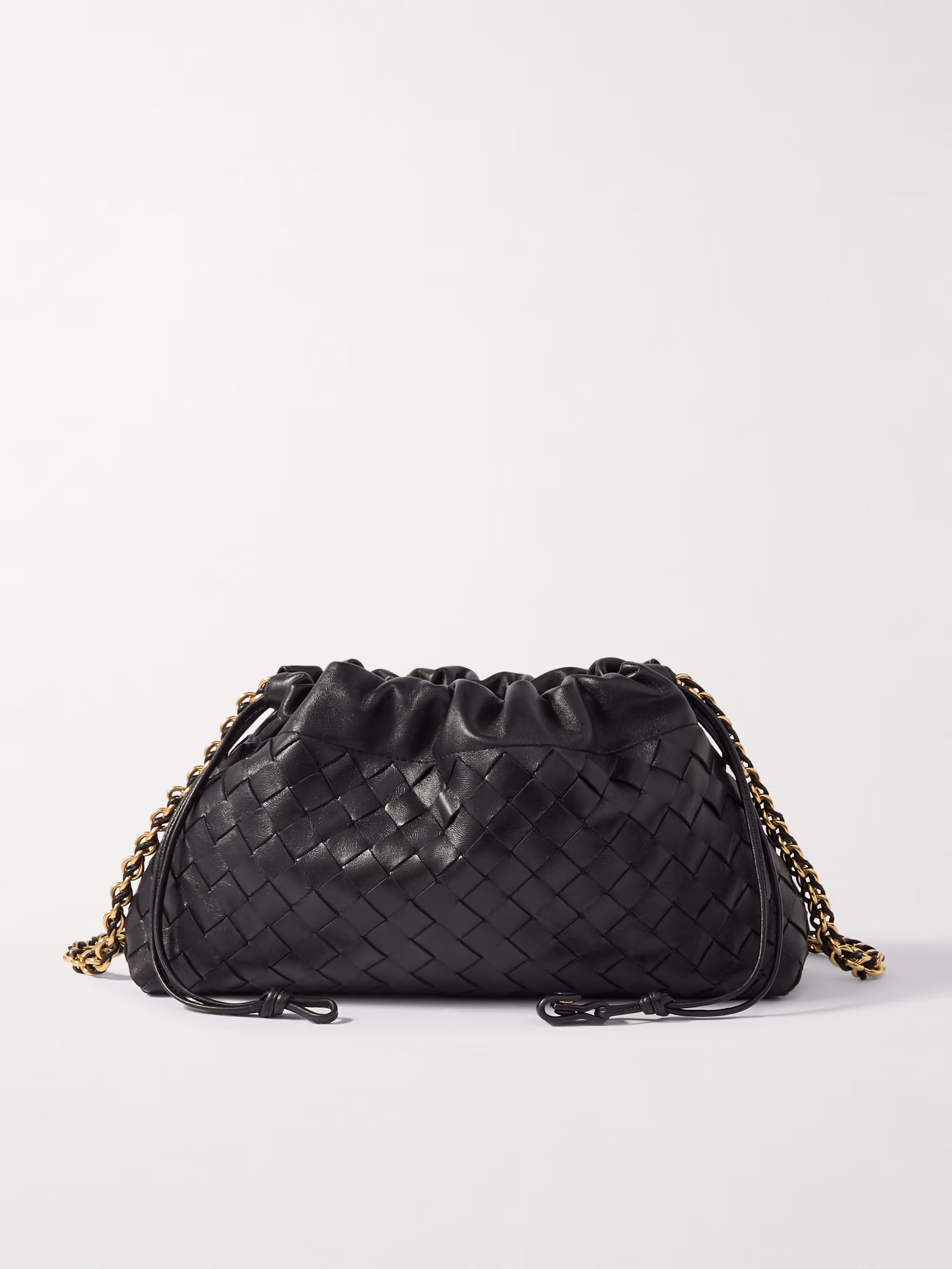 Bottega Veneta Dustbag chain-embellished intrecciato leather pouch