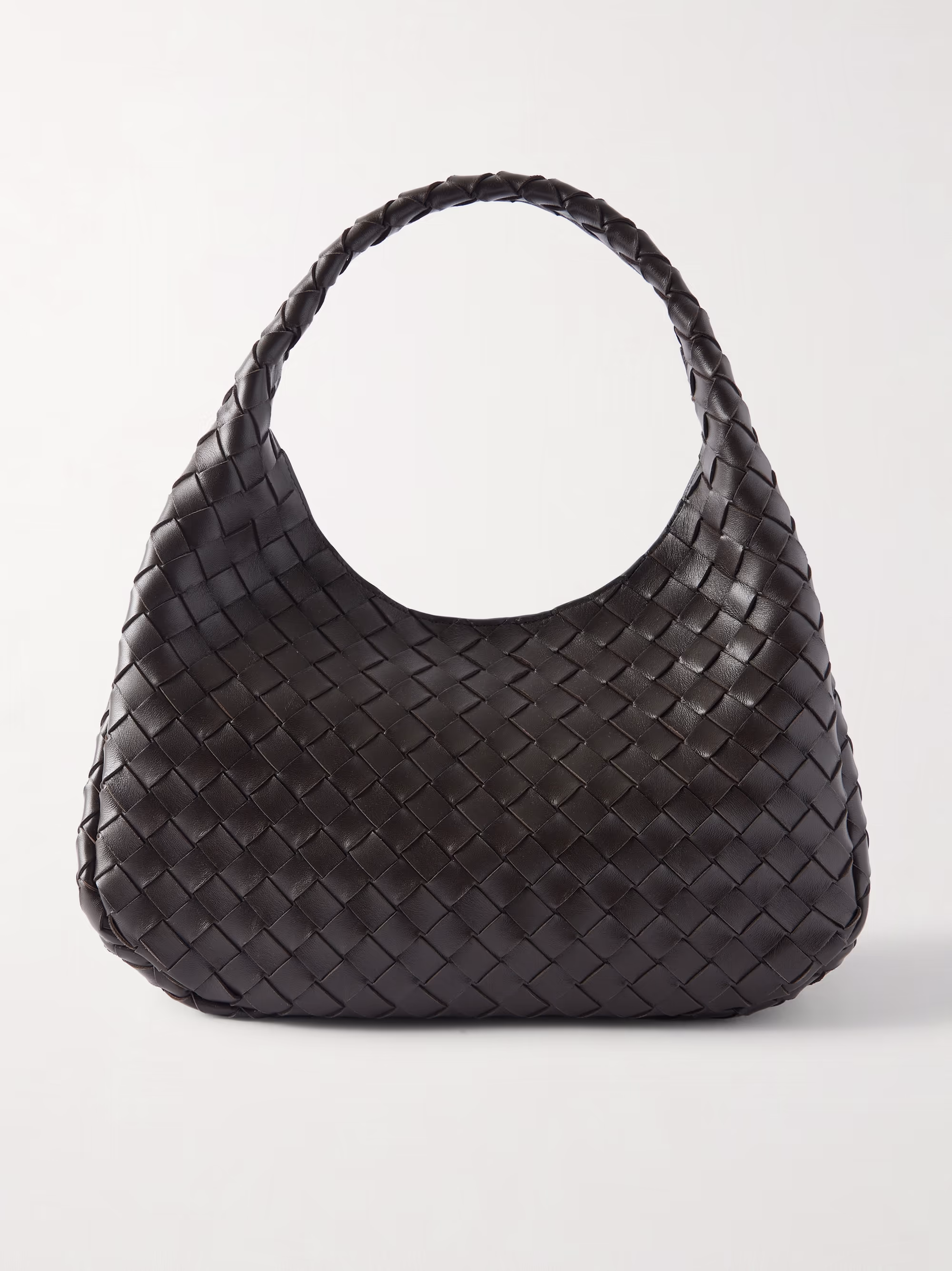 Bottega Veneta Campana small Intrecciato leather shoulder bag