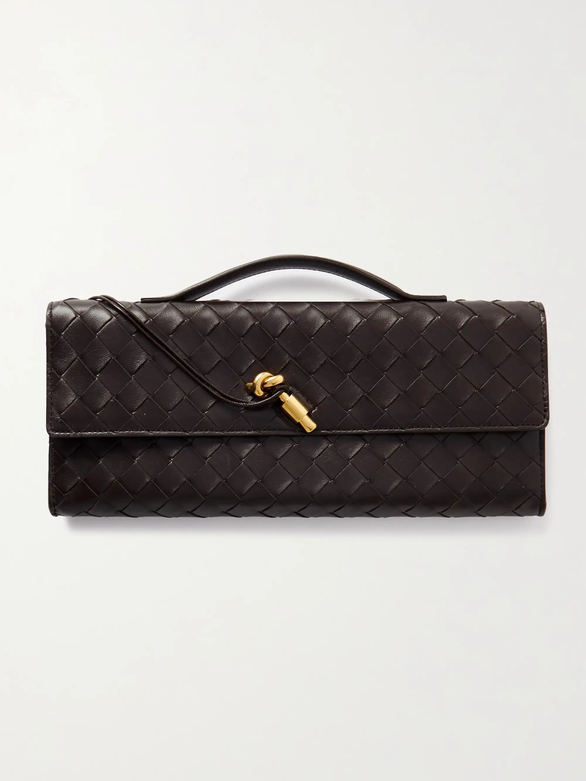 Bottega Veneta Andiamo long Intrecciato leather clutch