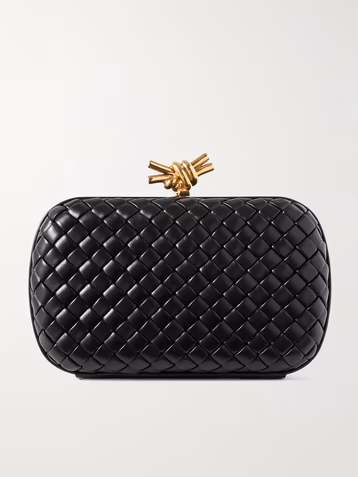 Bottega Veneta Knot padded Intrecciato leather clutch