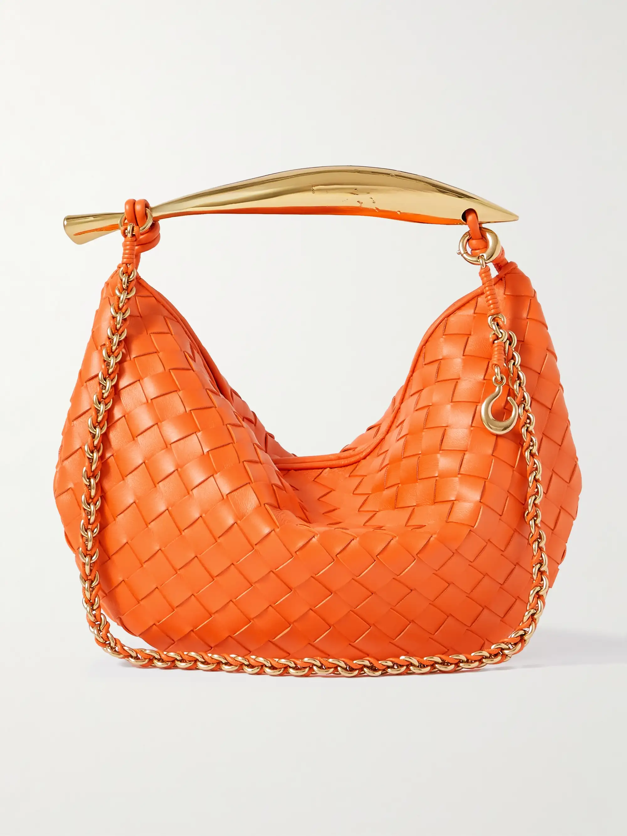 Bottega Veneta Sardine small Intrecciato leather shoulder bag with chain