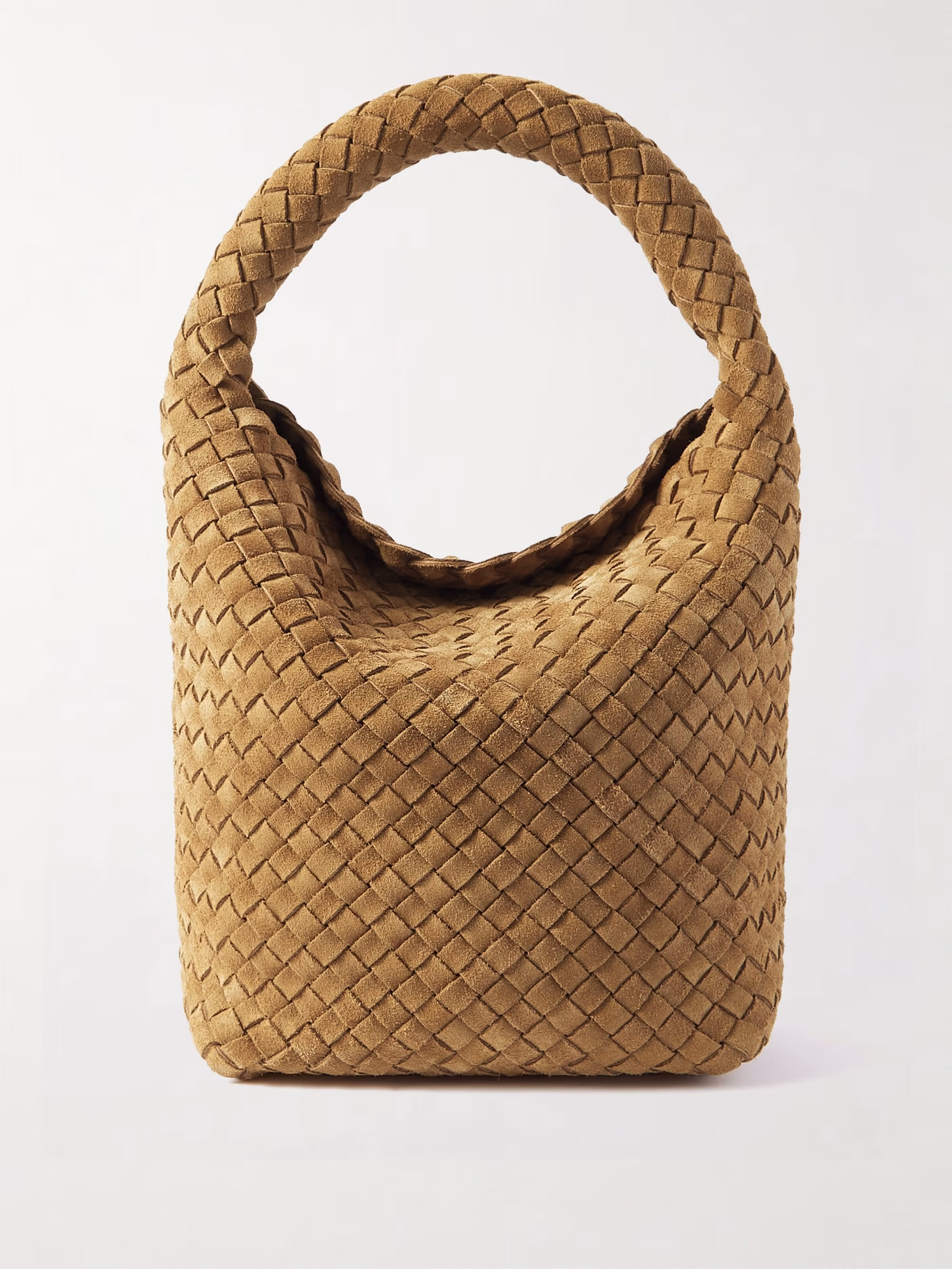 Bottega Veneta Cabat small Intrecciato suede bucket bag