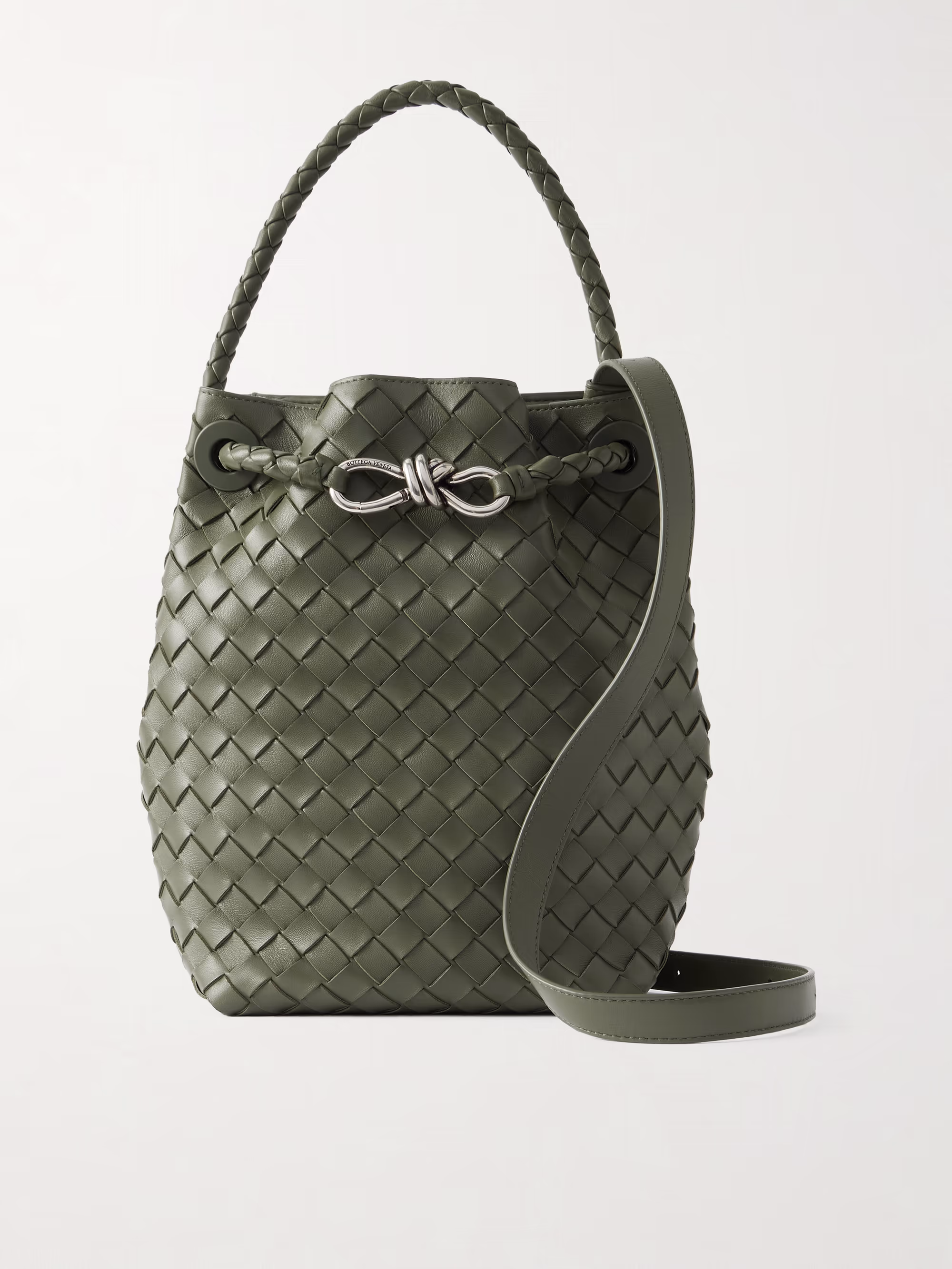 Bottega Veneta Andiamo Intrecciato leather bucket bag