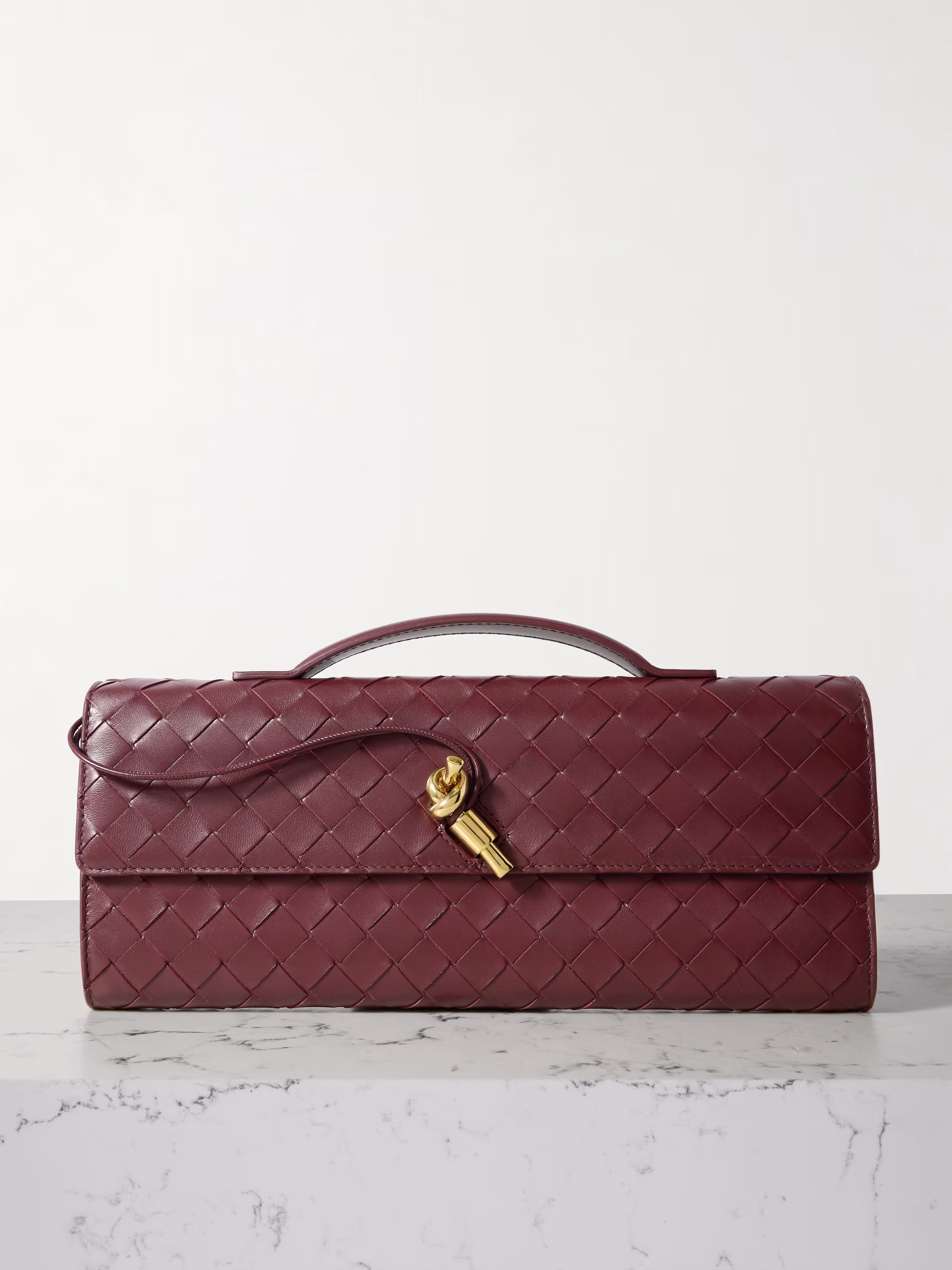 Bottega Veneta Andiamo long Intrecciato leather clutch