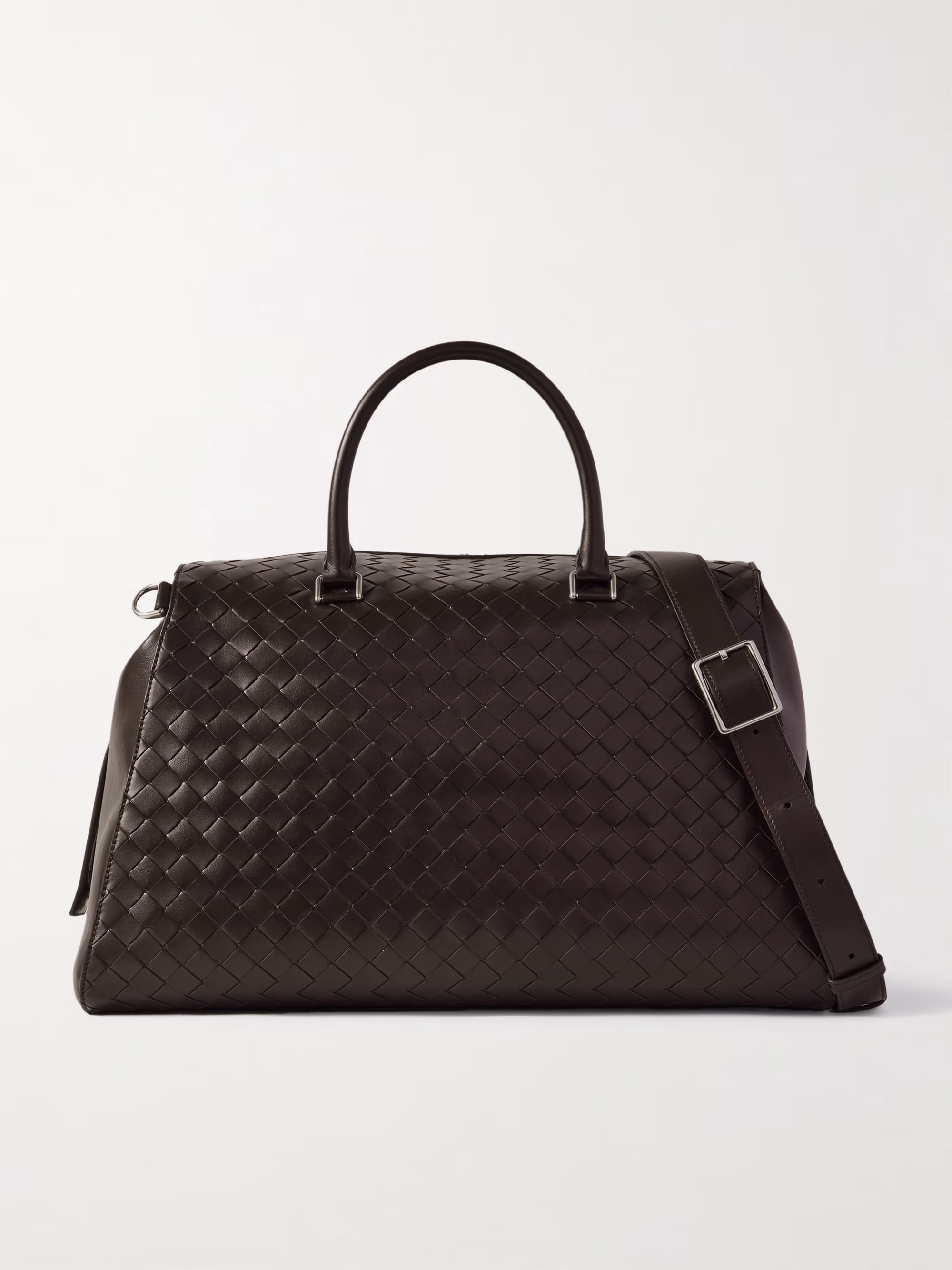 Bottega Veneta Intrecciato leather weekend bag