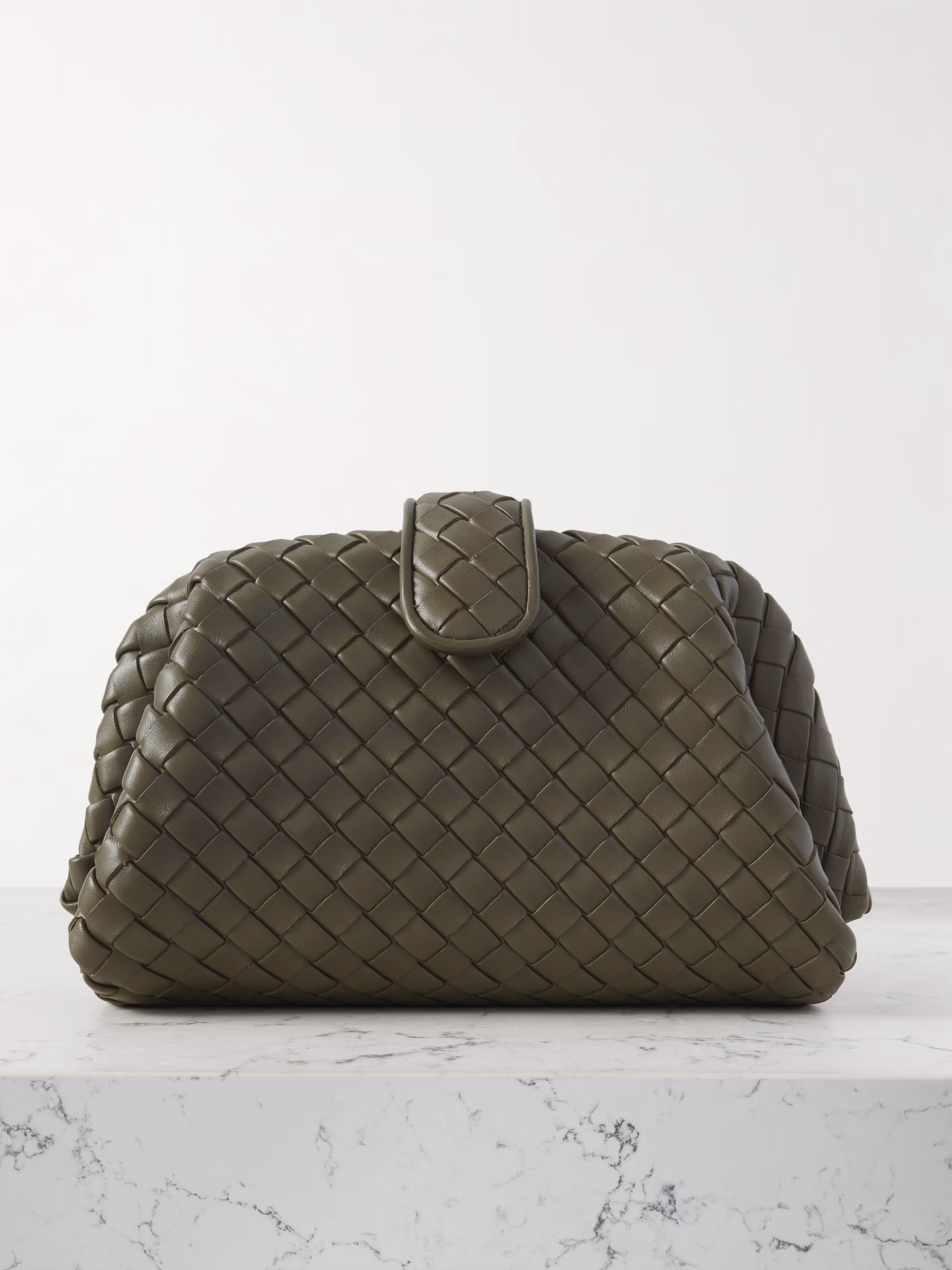 Bottega Veneta Lauren 1980 small Intrecciato leather clutch