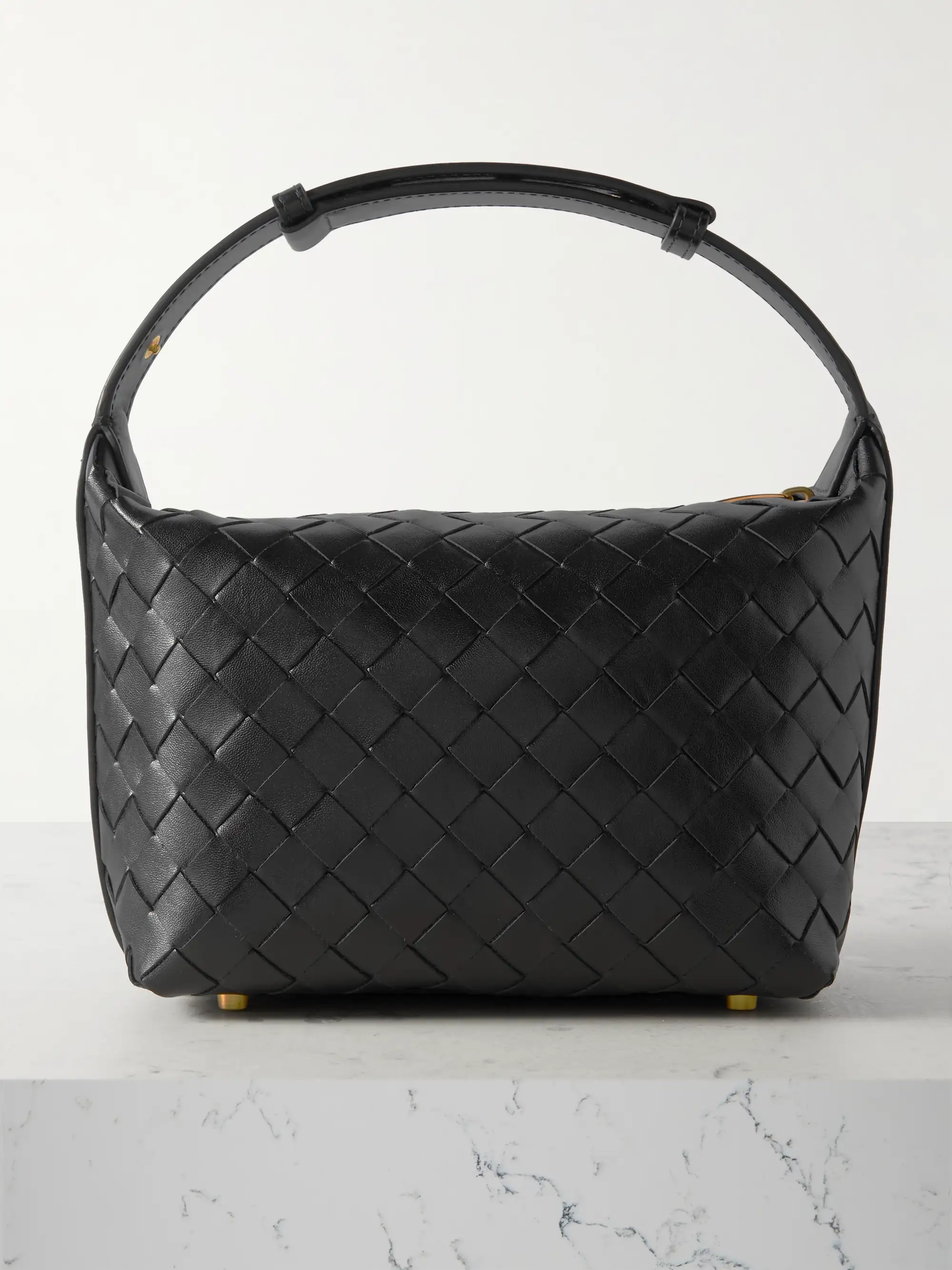 Bottega Veneta Wallace mini Intrecciato leather shoulder bag