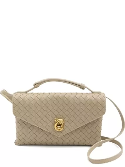 Bottega Veneta Knot Lock leather clutch