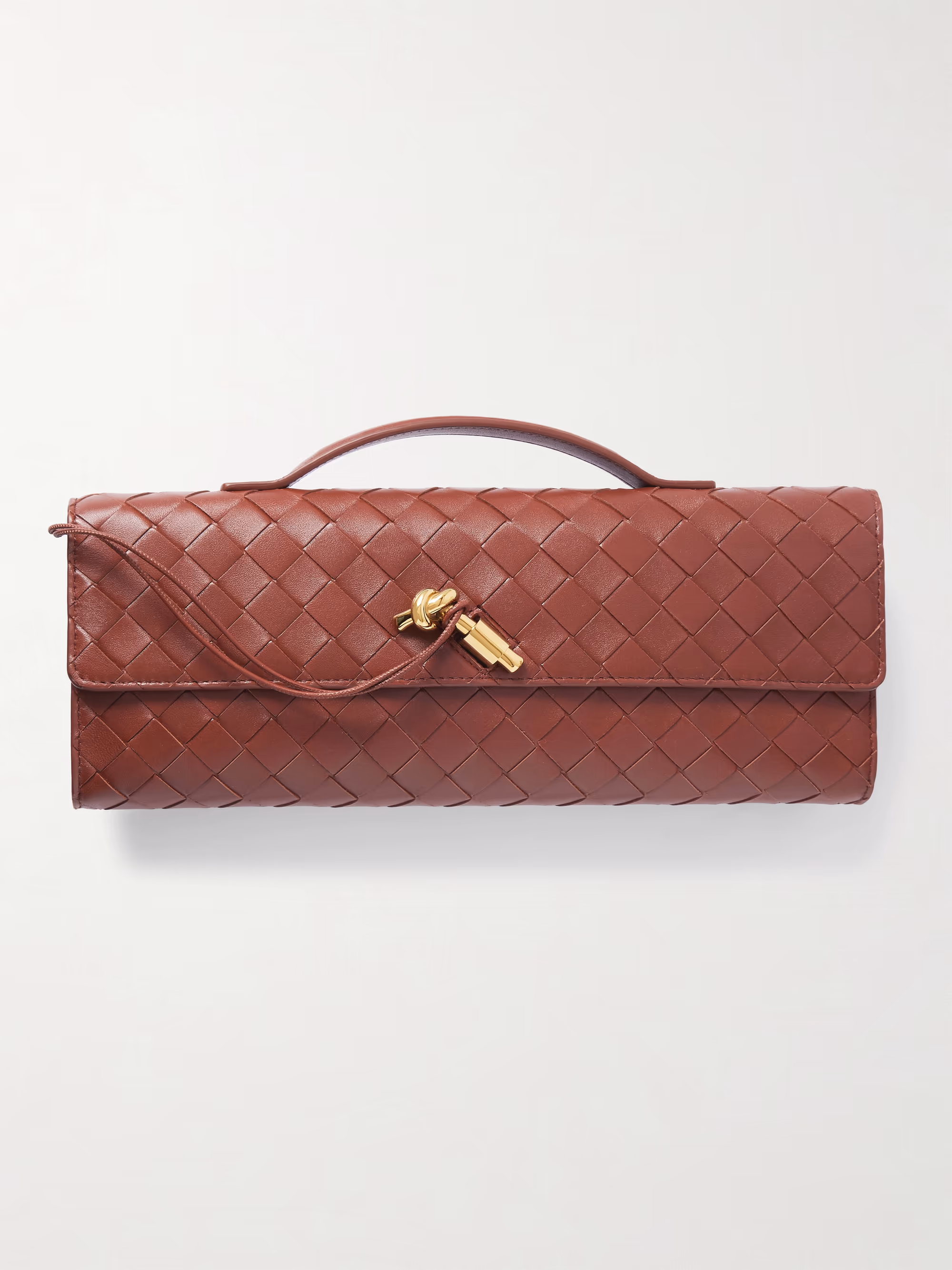 Bottega Veneta Andiamo long Intrecciato leather clutch