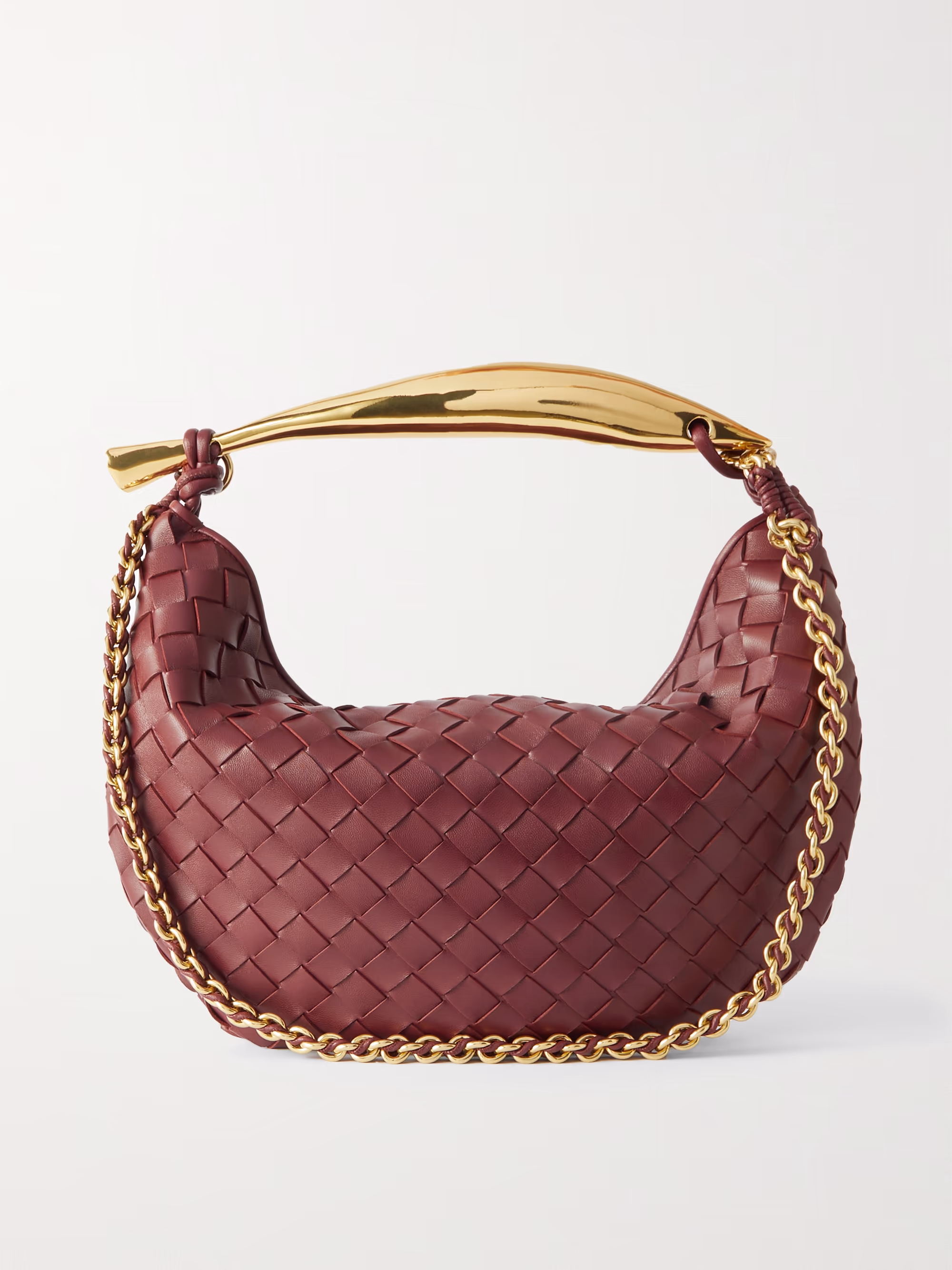 Bottega Veneta Sardine small Intrecciato leather shoulder bag with chain