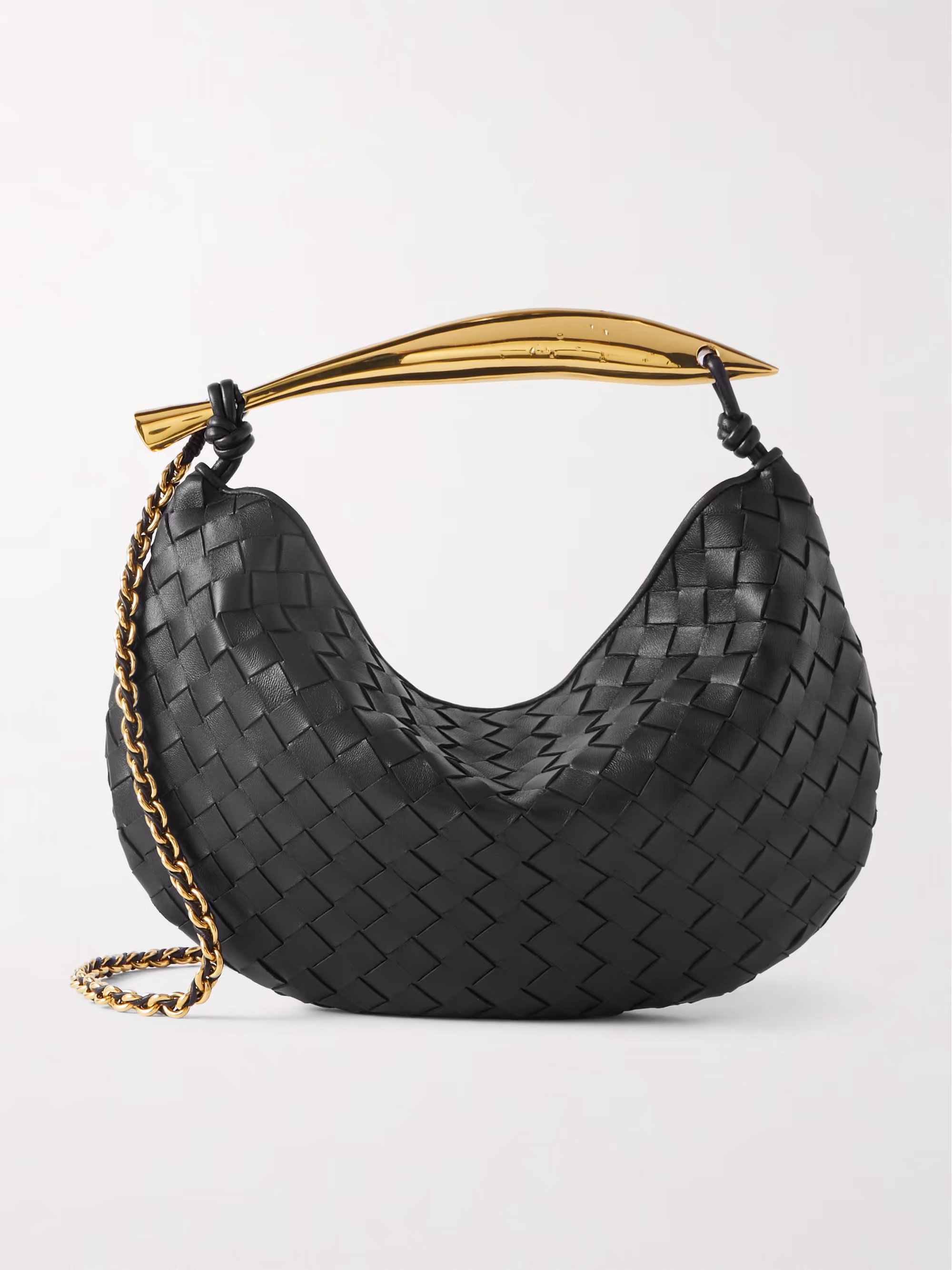 Bottega Veneta Sardine small Intrecciato leather shoulder bag with chain