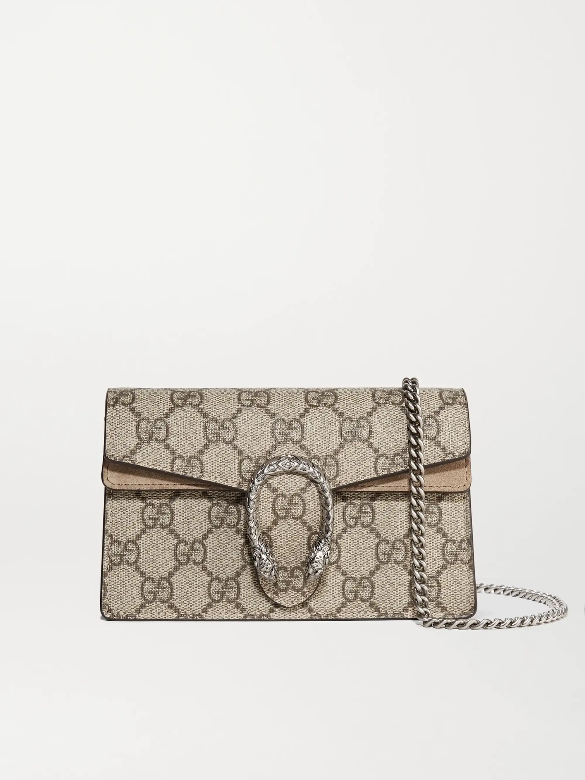 Gucci Dionysus mini printed coated-canvas and suede shoulder bag
