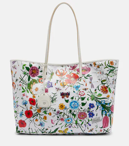 Gucci Gucci Tribeca Large floral canvas tote bag