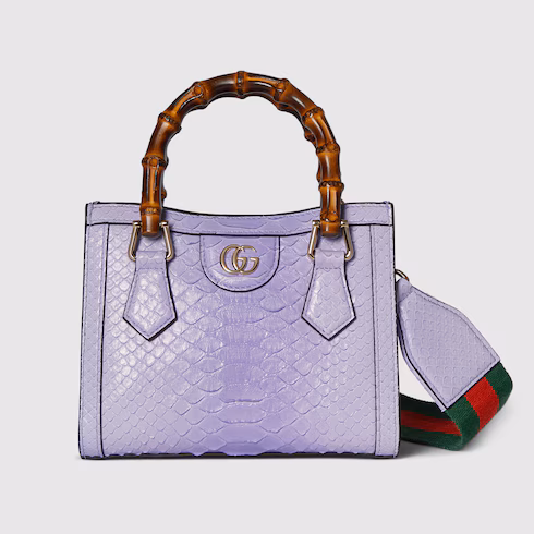Gucci Gucci Diana small python tote bag