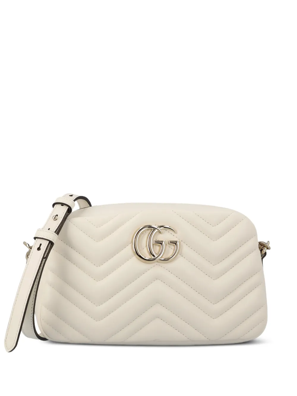 Gucci GG Marmont small shoulder bag met chevron streep