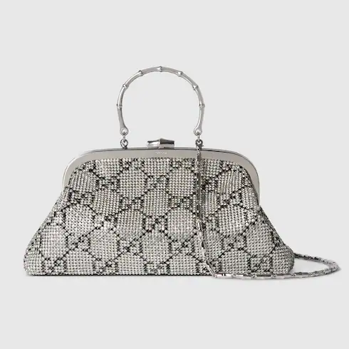 Gucci Crystal medium evening top handle bag