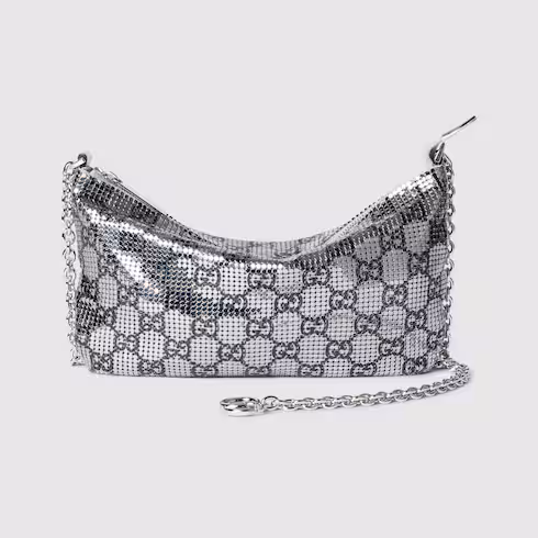 Gucci Metallic evening bag with charm