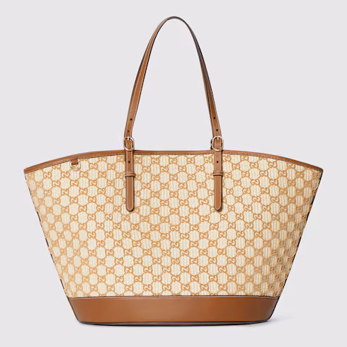 Gucci Woven large tote bag