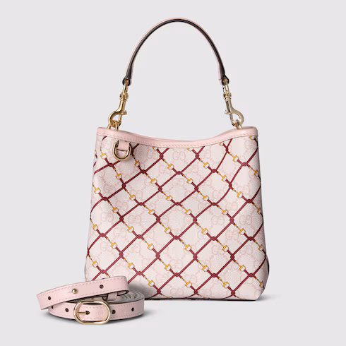 Gucci GG Emblem small bucket bag