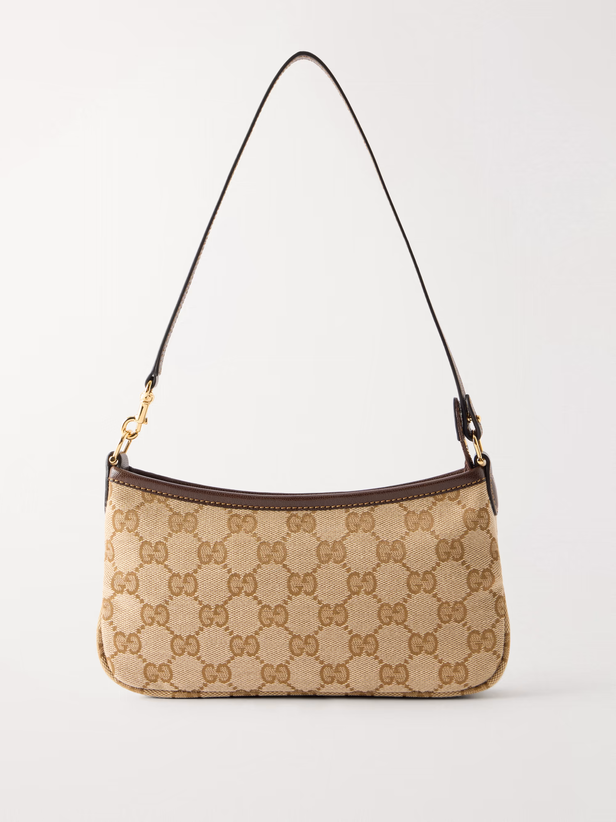 Gucci Gossip mini leather-trimmed printed coated-canvas shoulder bag