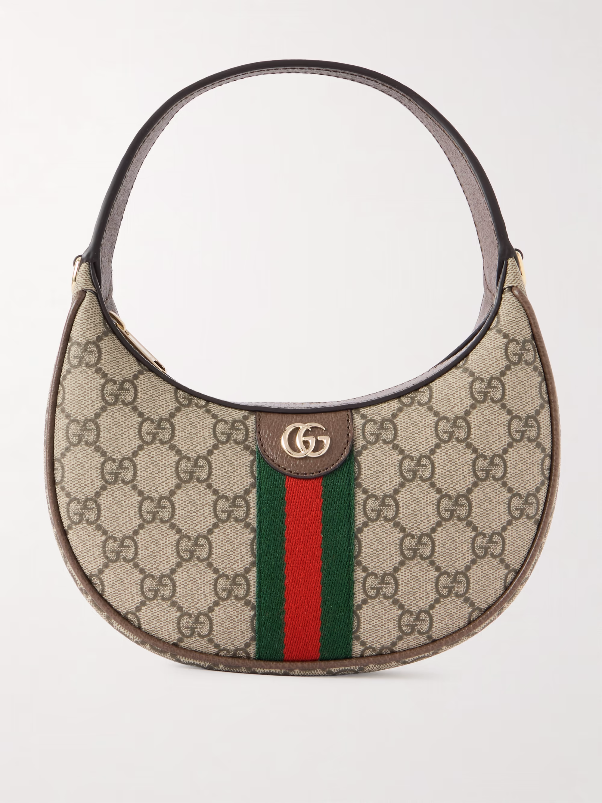Gucci Ophidia small leather-trimmed printed coated-canvas shoulder bag