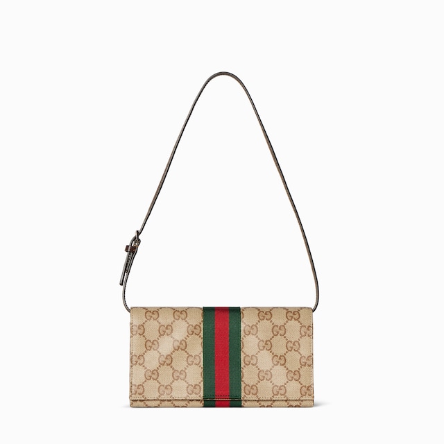 Gucci Small pouch with strap and Web