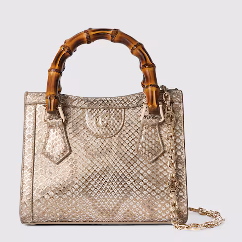 Gucci Gucci Diana python small tote bag
