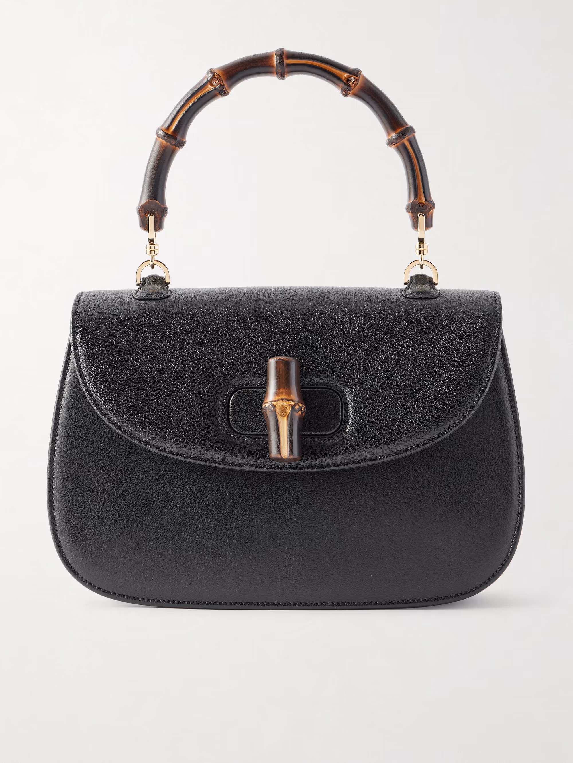 Gucci Bamboo 1947 medium leather clutch