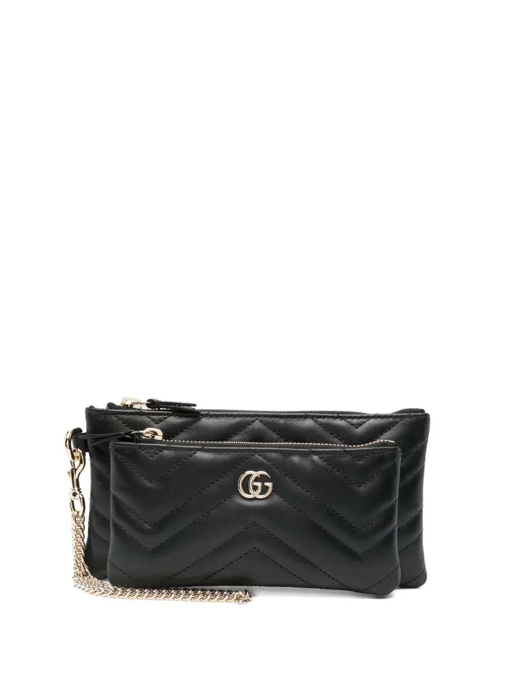 Gucci quilted clutch with chain
