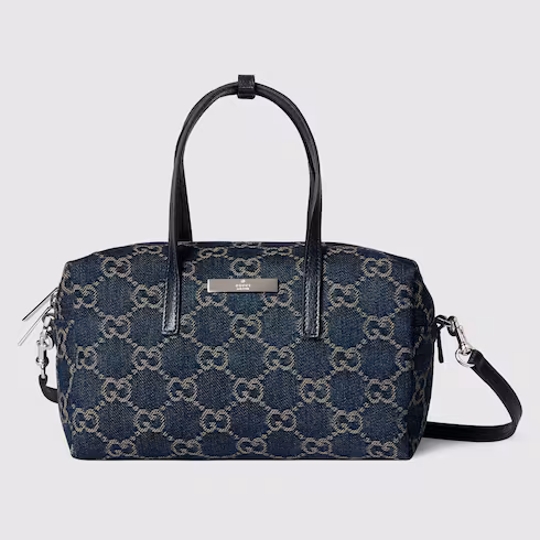 Gucci Small boston bag with Gucci plaque