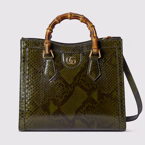 Gucci Gucci Diana python medium tote bag