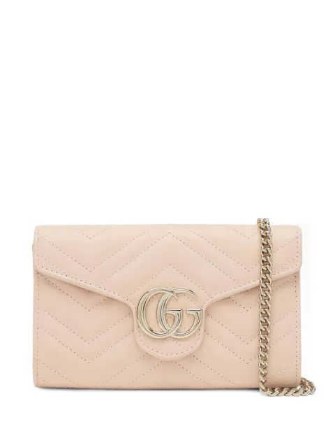 Gucci mini GG Marmont wallet on chain