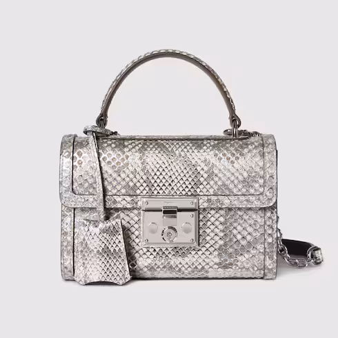 Gucci Padlock python small top handle bag