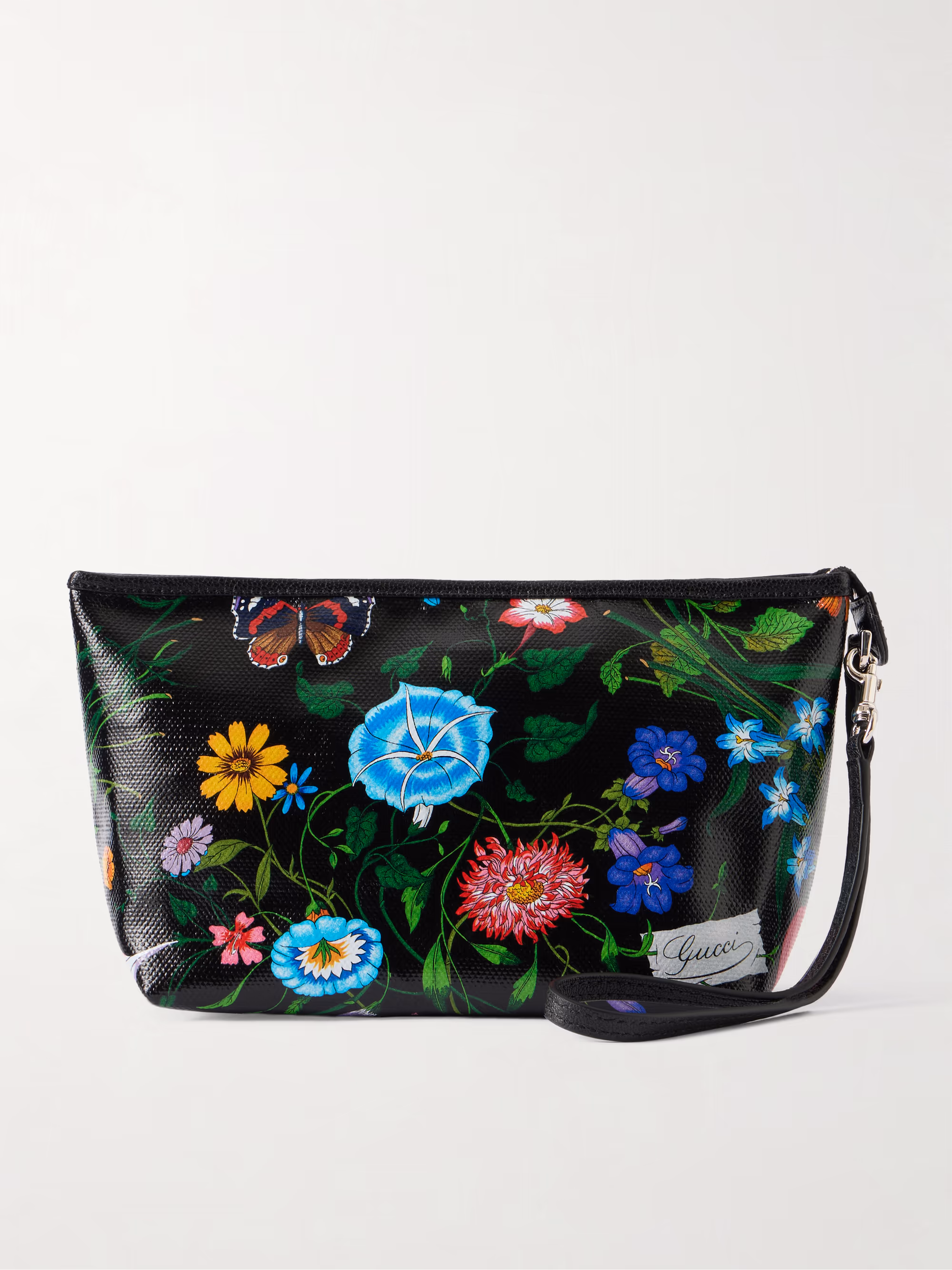 Gucci Floral-print leather shoulder bag