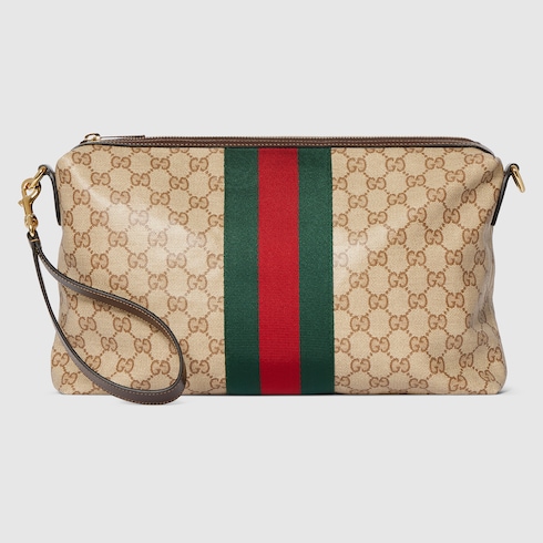 Gucci Medium GG crossbody bag with Web