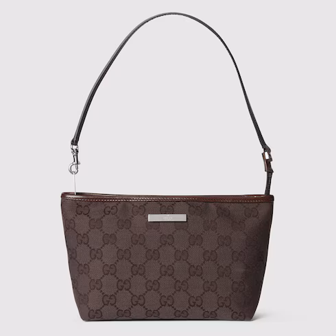 Gucci Small pouch with strap and Gucci plaque