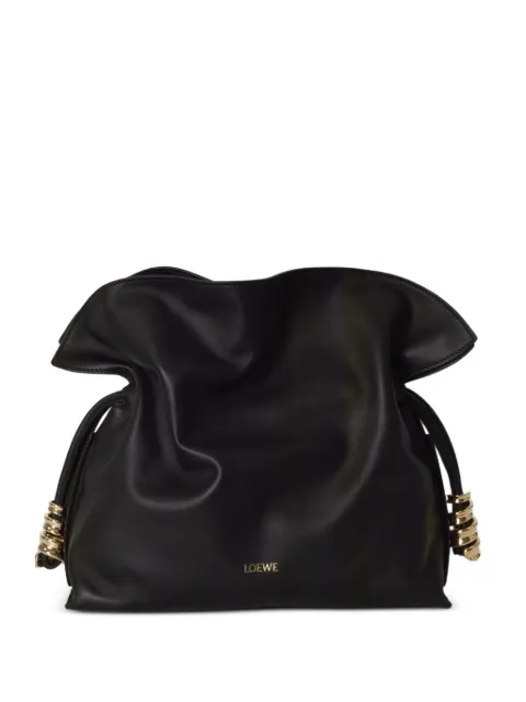 Loewe medium Coil Flamenco leather clutch bag