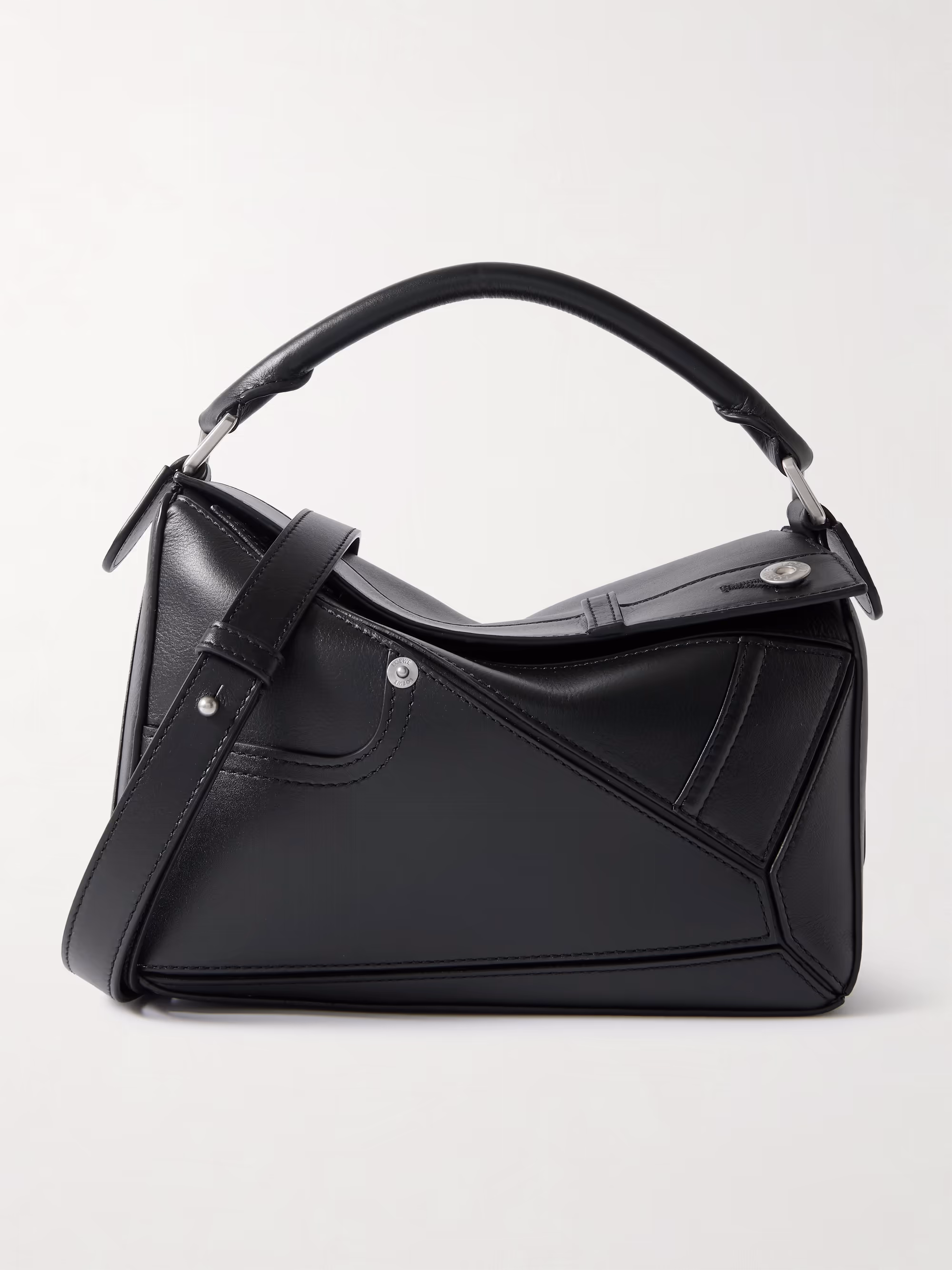Loewe Puzzle Panta small textured-leather shoulder bag