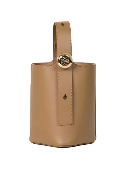 Loewe mini Pebble leather bucket bag