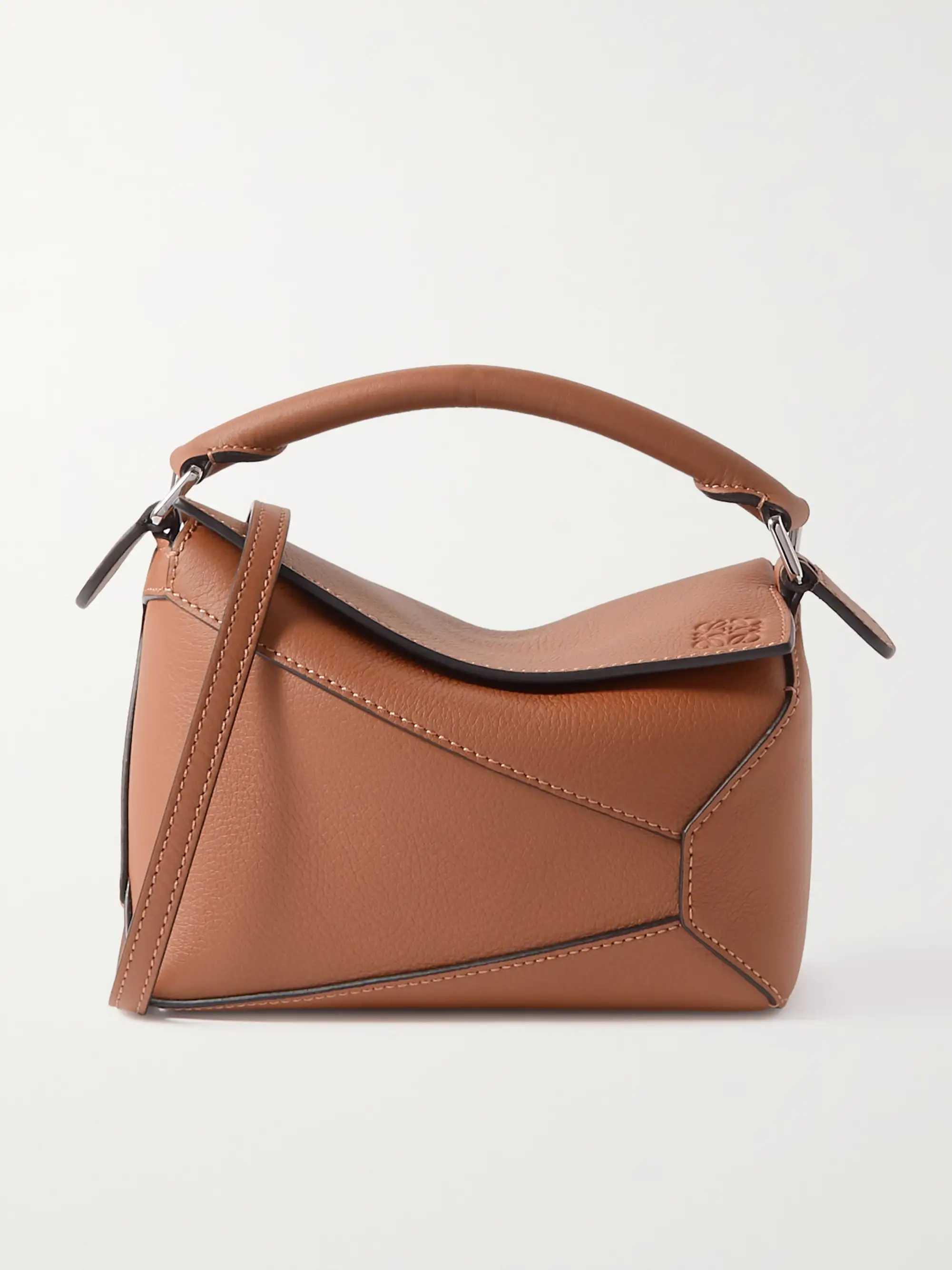Loewe Puzzle Edge mini textured-leather shoulder bag