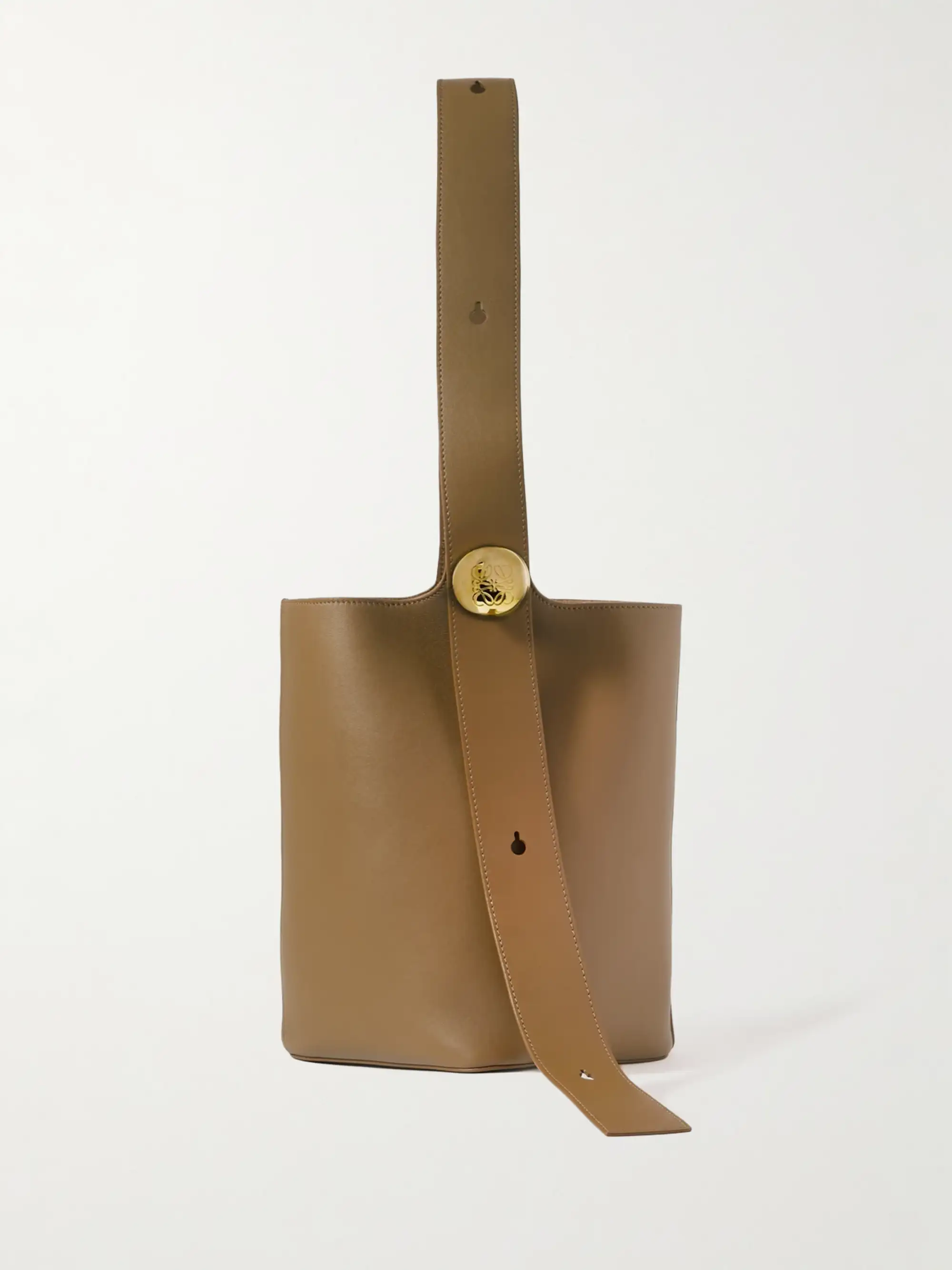 Loewe Pebble embellished leather bucket bag