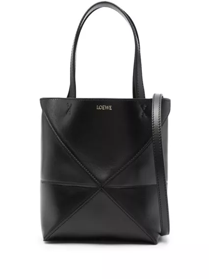Loewe Puzzle Fold mini leather tote