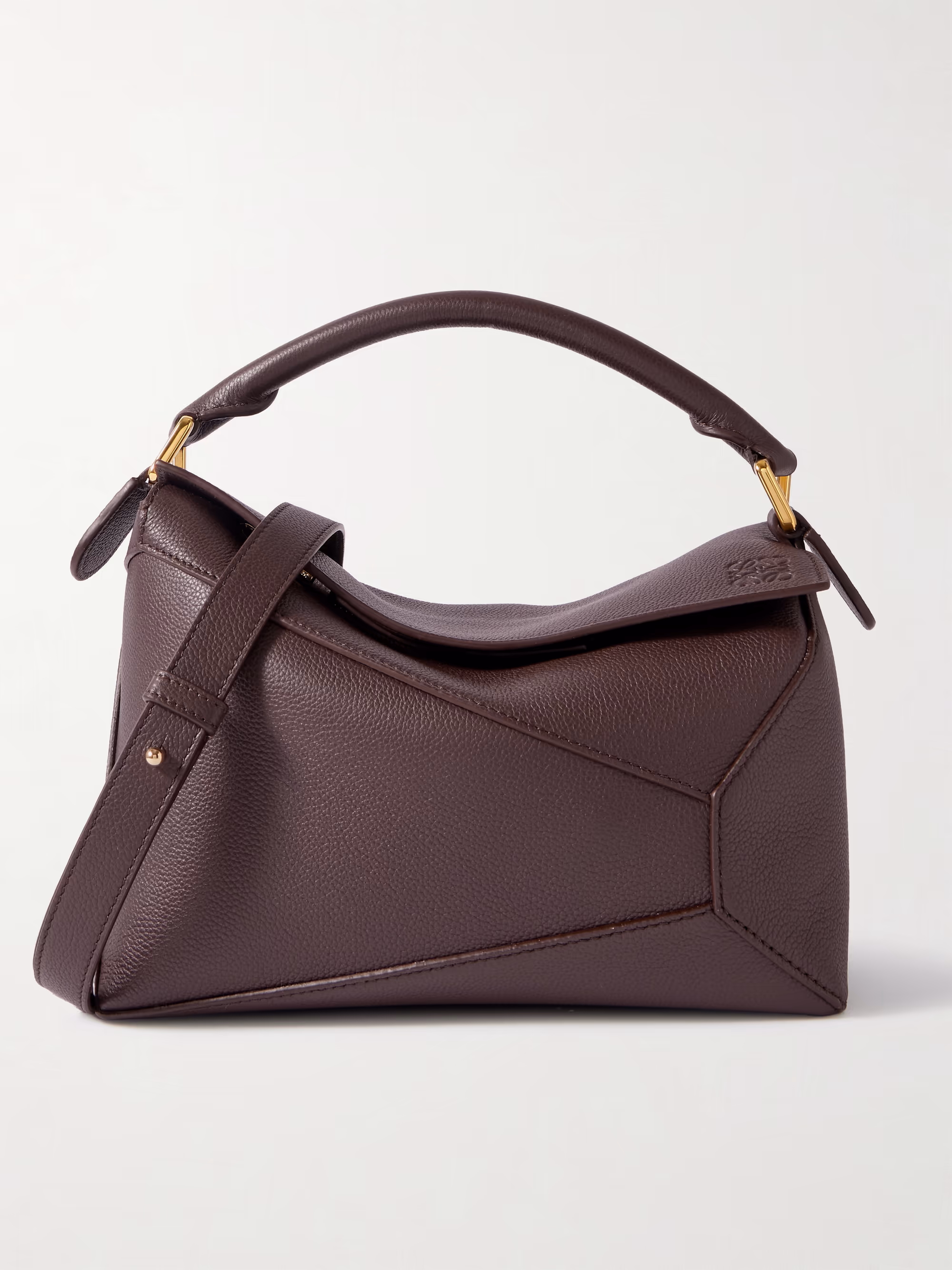 Loewe Puzzle Edge small textured-leather shoulder bag