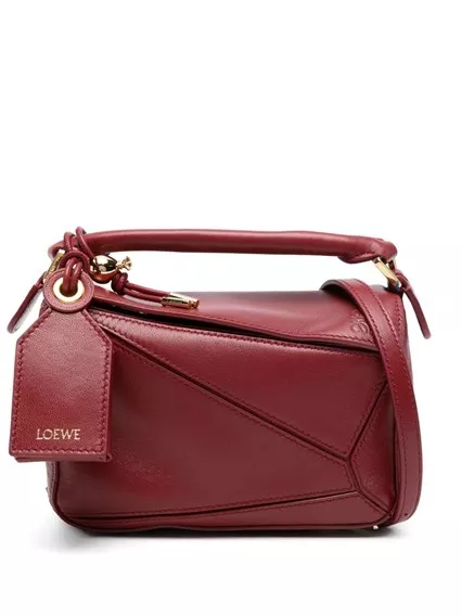 Loewe Puzzle Featherlight mini leather handbag