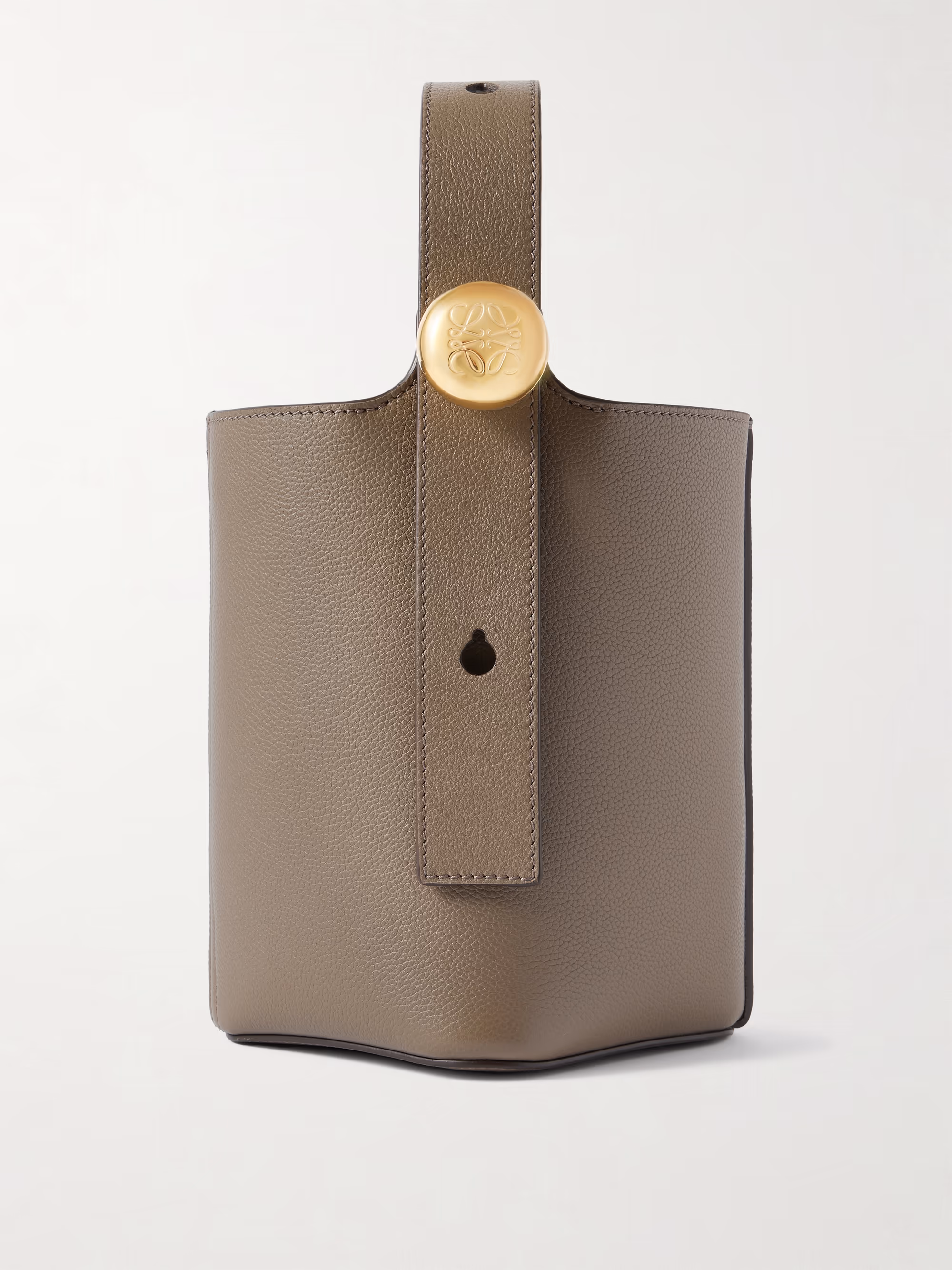 Loewe Pebble mini textured-leather tote