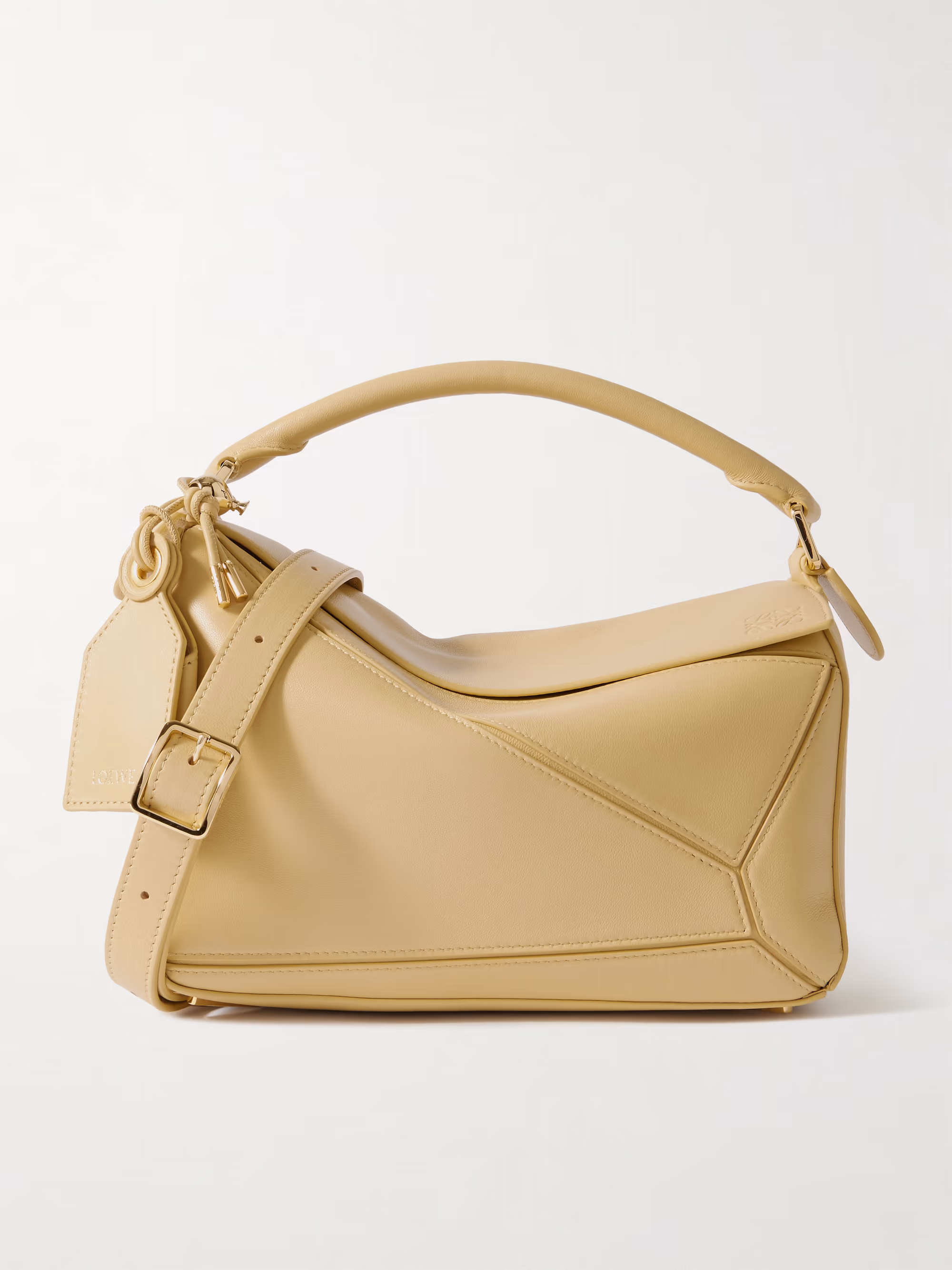 Loewe Featherlight Puzzle small textured-leather shoulder bag