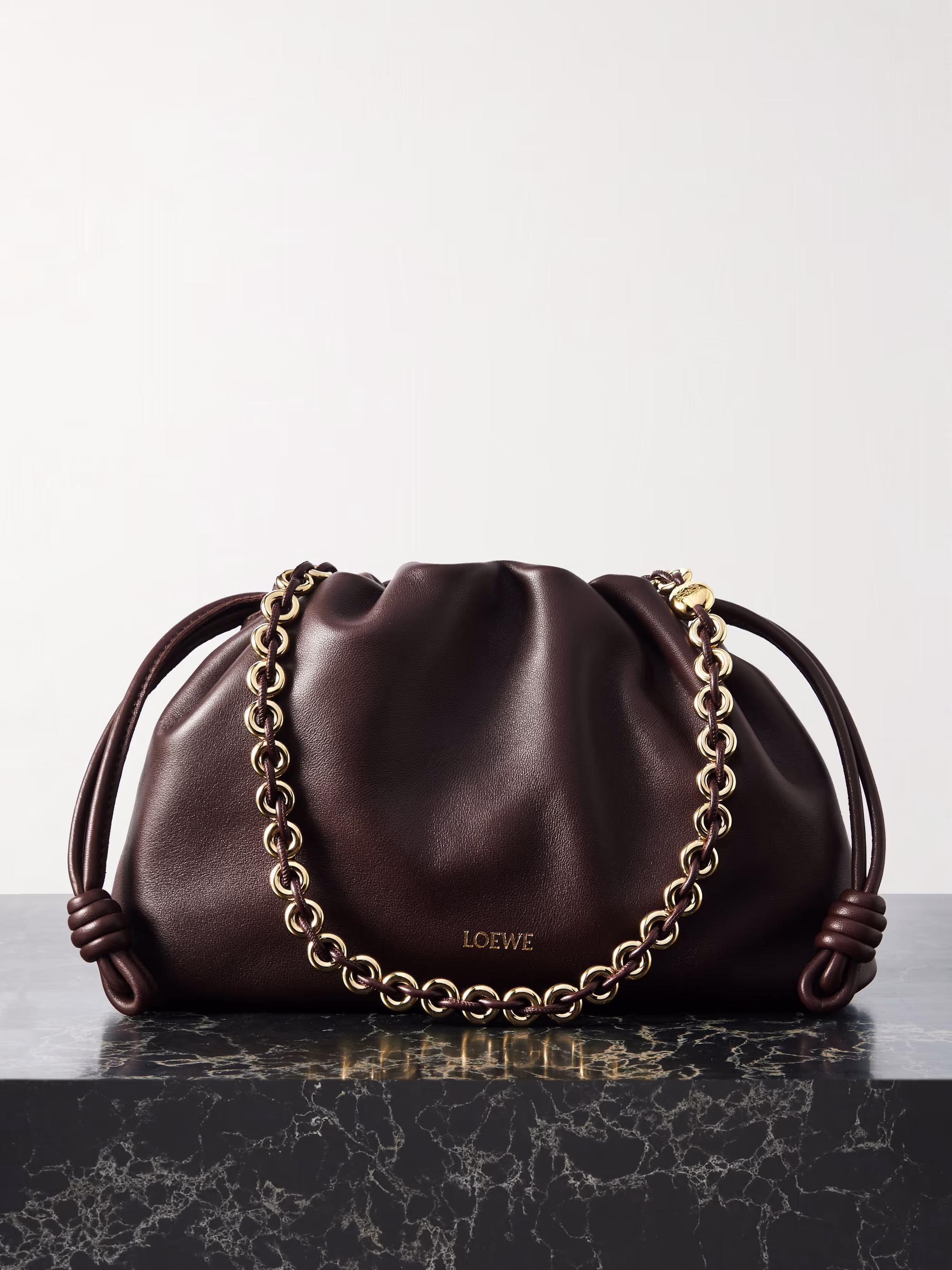 Loewe Flamenco leather clutch