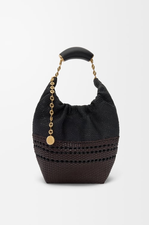 Loewe Small Squeeze bag in woven nappa calfskin